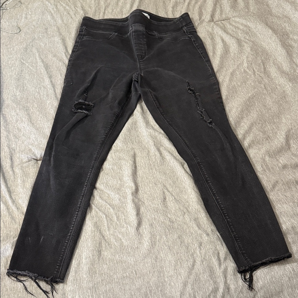 Old Navy Black Rockstar Super Skinny Jeggings